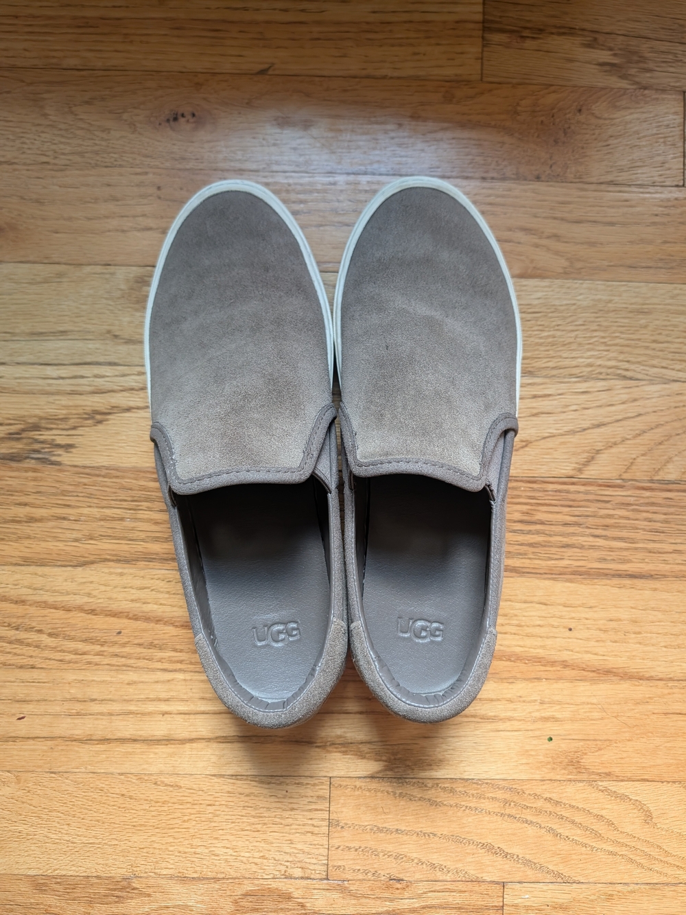 UGG Women's Slip-On Suede Loafers in Taupe